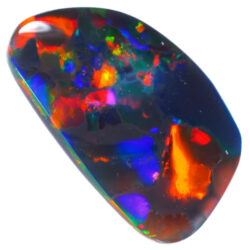 1.46ct Natural Black Opal - Freeform Multicolor Fire