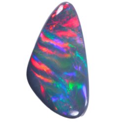 1.8ct Natural Black Opal -Rainbow Rolling Ribbon Pattern