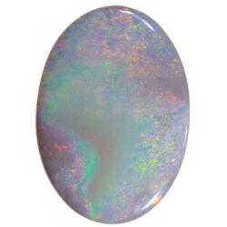 11.13ct Natural Dark Opal - Oval Pastel Sunset Fire